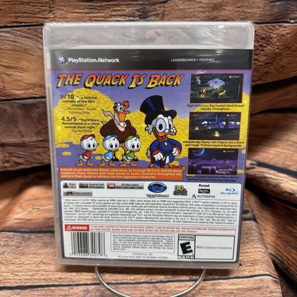 DuckTales Remastered PS3 Sony PlayStation 3 Disney Capcom Game New Sealed - Picture 2 of 6
